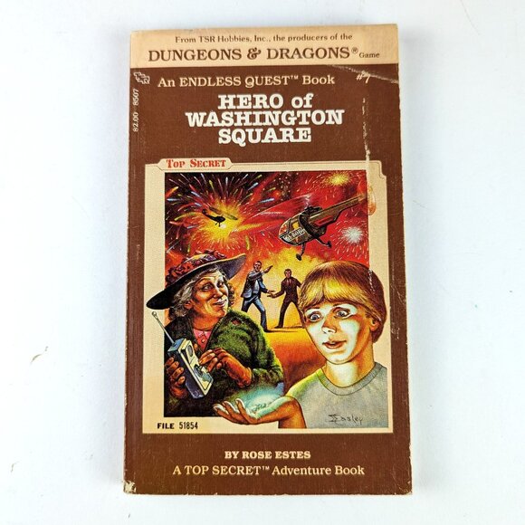 Vintage 80s Endless Quest Book - Hero of Washington Square #7 - Picture 1 of 8